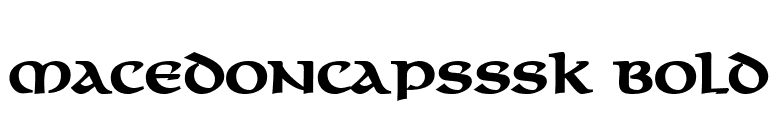 MacedonCapsSSK Bold font preview