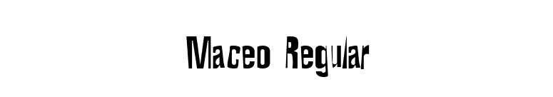 Maceo Regular font preview