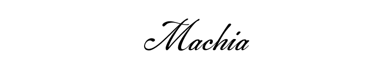 Machia font preview
