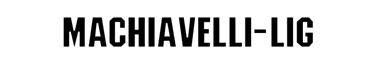 Machiavelli-Lig font preview