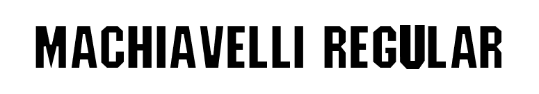 Machiavelli Regular font preview
