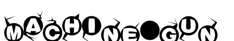 Machine-gun  font preview