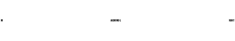 Machine-Light font preview