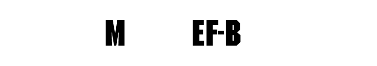 MachineEF-Bold font preview
