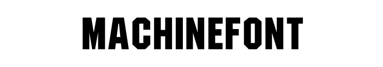 MachineFont font preview