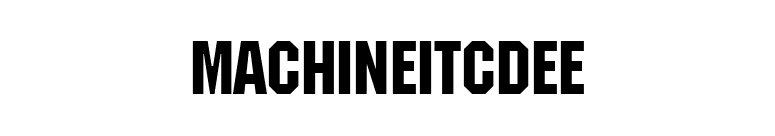 MachineItcDEE font preview