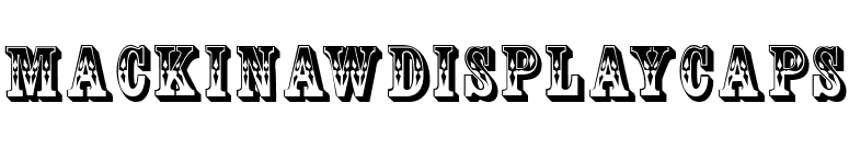 MackinawDisplayCaps font preview