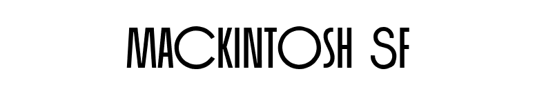 Mackintosh SF font preview