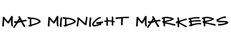 Mad Midnight Markers
 font preview