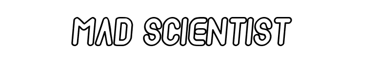 Mad scientist  font preview