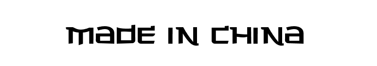 Made in China font preview
