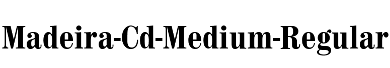 Madeira-Cd-Medium-Regular font preview
