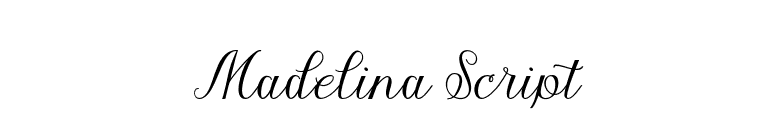 Madelina Script font preview