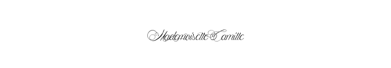 Mademoiselle Camille font preview