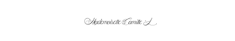 Mademoiselle Camille L font preview