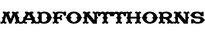 MadfontThorns font preview