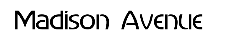 Madison Avenue  font preview