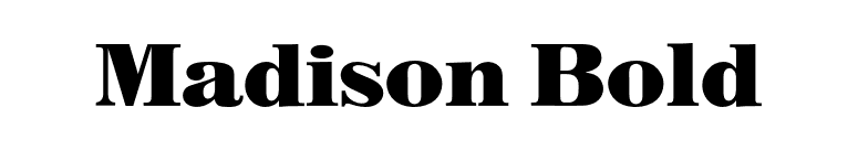 Madison Bold font preview
