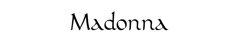 Madonna font preview