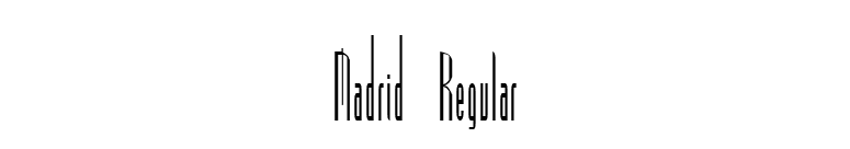 Madrid Regular font preview