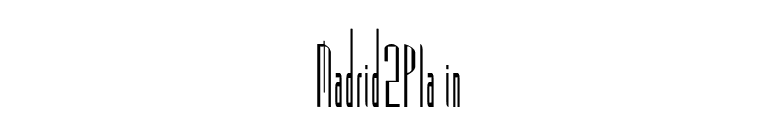 Madrid2Plain font preview