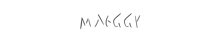 Maeggy font preview