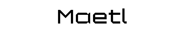 Maetl font preview
