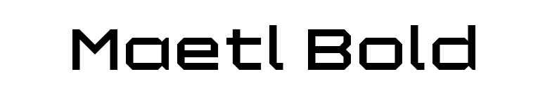 Maetl Bold font preview