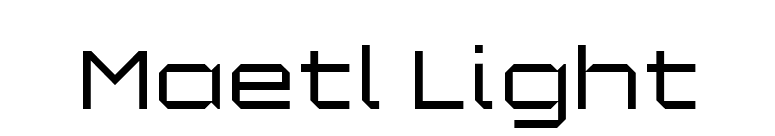 Maetl Light font preview