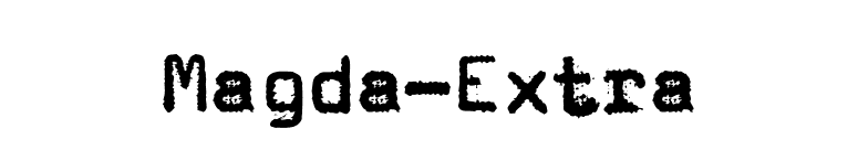 Magda-Extra font preview