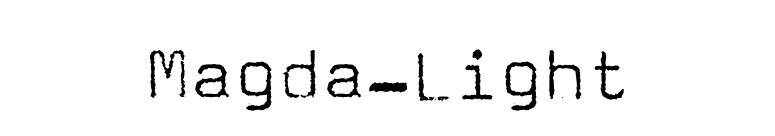 Magda-Light font preview