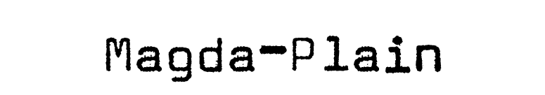 Magda-Plain font preview