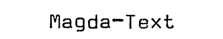Magda-Text font preview