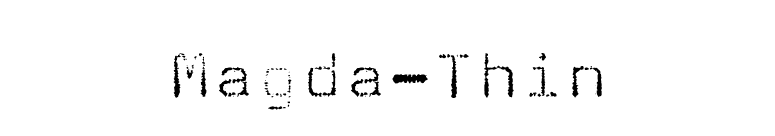 Magda-Thin font preview