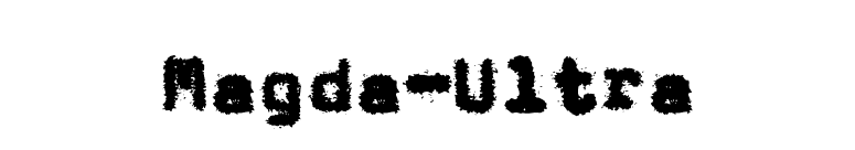 Magda-Ultra font preview