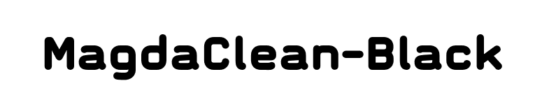 MagdaClean-Black font preview