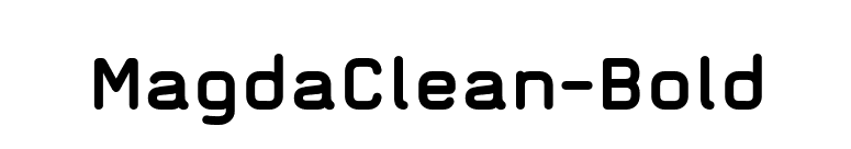 MagdaClean-Bold font preview