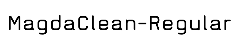 MagdaClean-Regular font preview