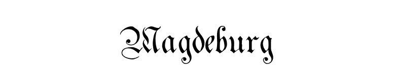 Magdeburg font preview