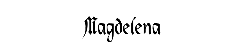 Magdelena font preview