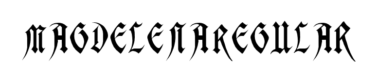 Magdelena Regular font preview