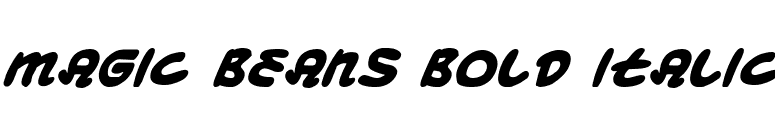 Magic Beans Bold Italic font preview
