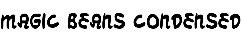 Magic Beans Condensed font preview