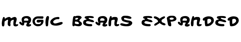 Magic Beans Expanded font preview