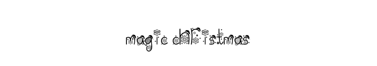Magic Christmas font preview