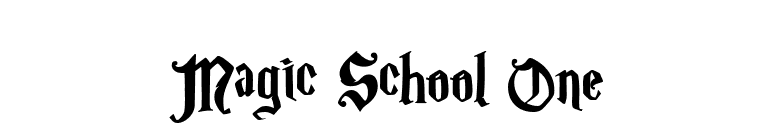 Magic School One font preview