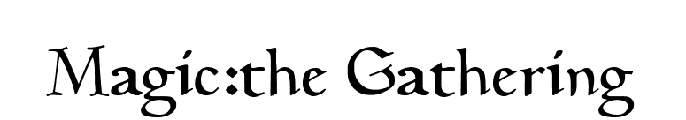 Magic:the Gathering font preview
