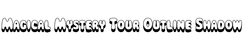 Magical Mystery Tour Outline Shadow font preview