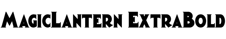 MagicLantern ExtraBold font preview