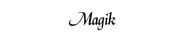 Magik font preview